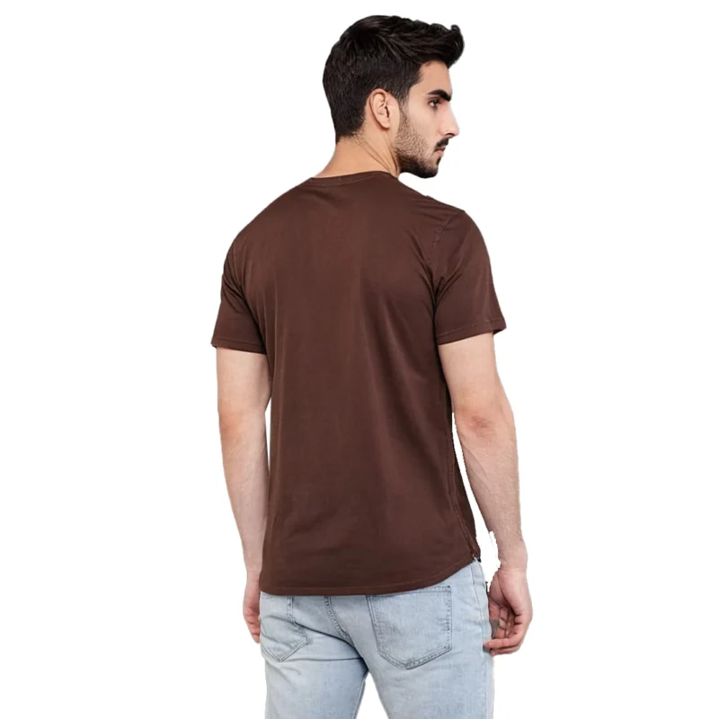 Men's Lofer Aawara Coffee Color T-Shirt