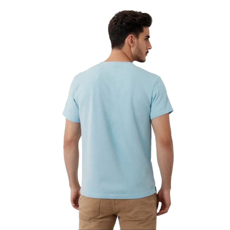 Men's Lofer Aawara Cyan Color T-Shirt
