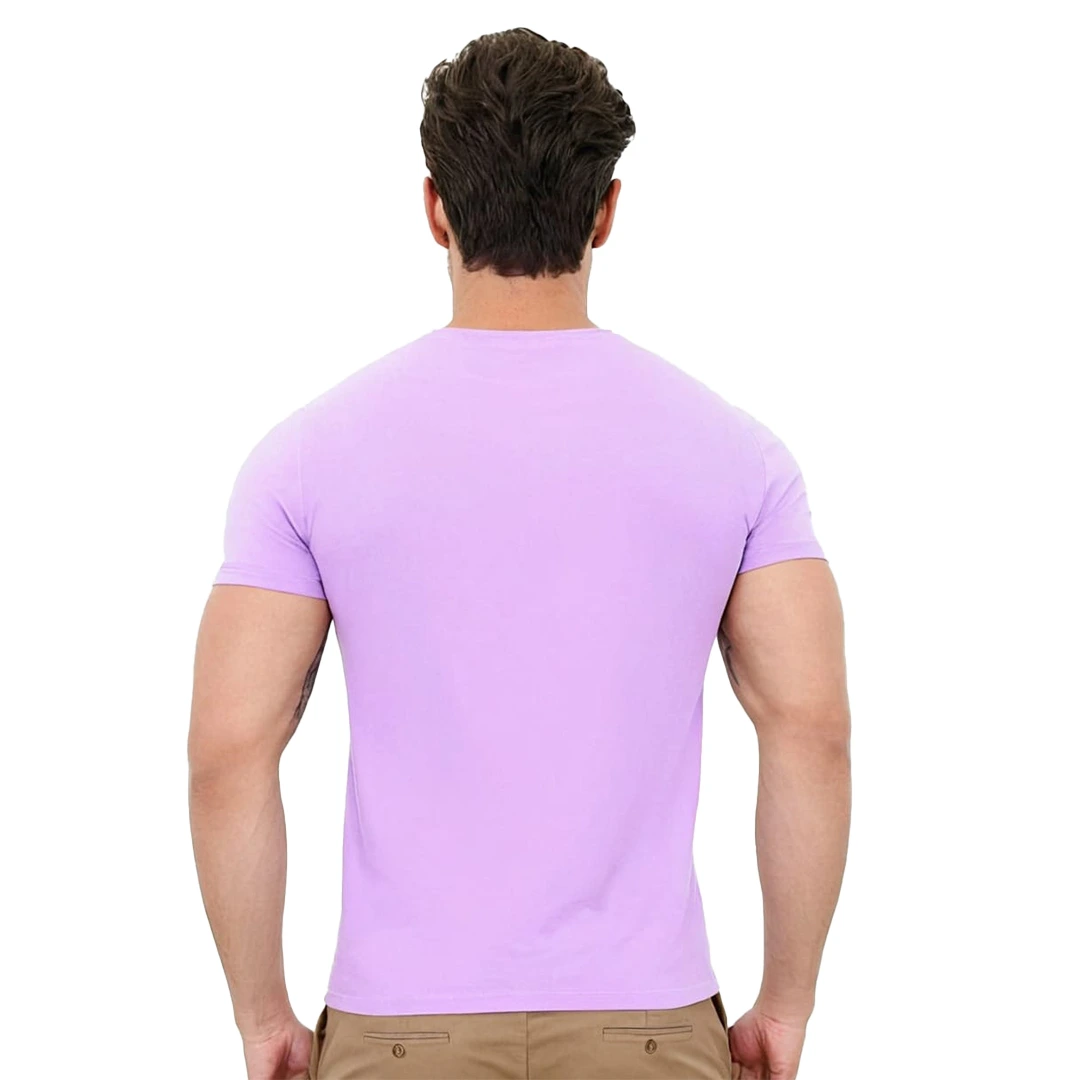 Men’s Lofer Aawara Lavender Color T-Shirt - Image 3