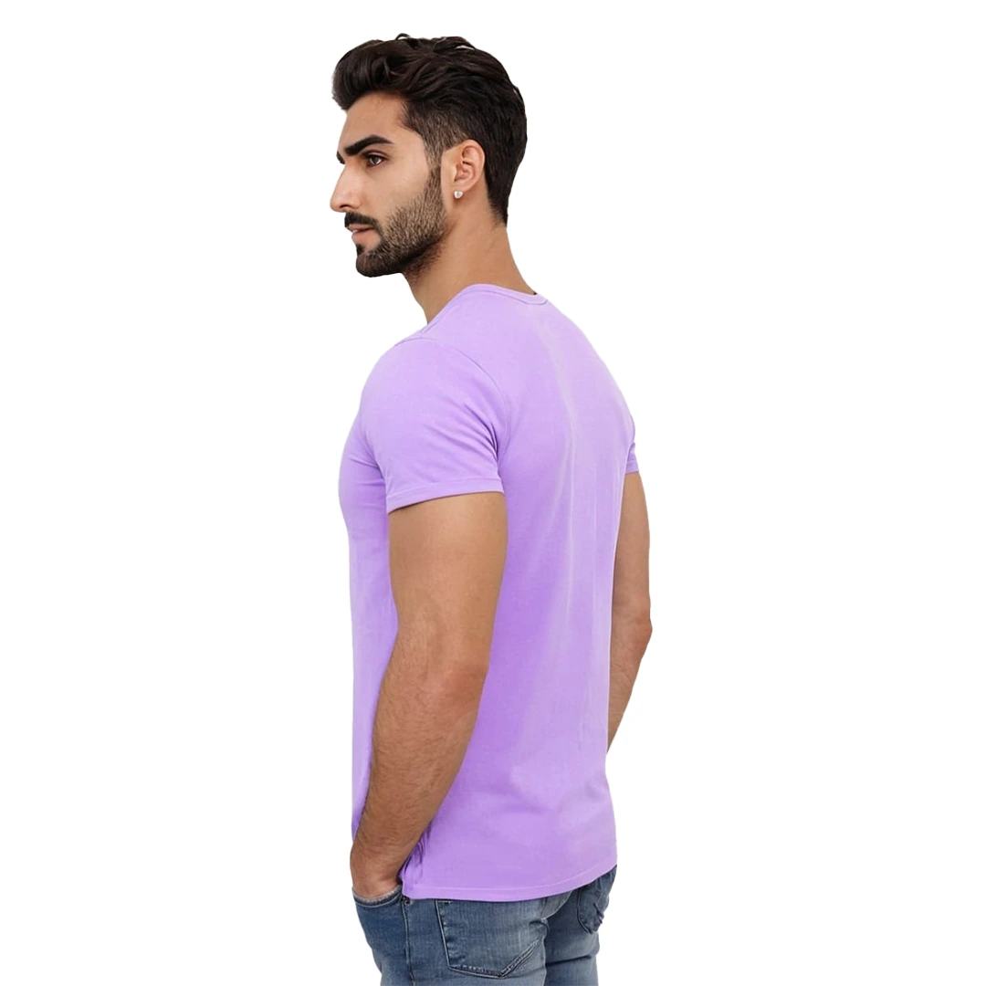 Men’s Lofer Aawara Lavender Color T-Shirt - Image 2