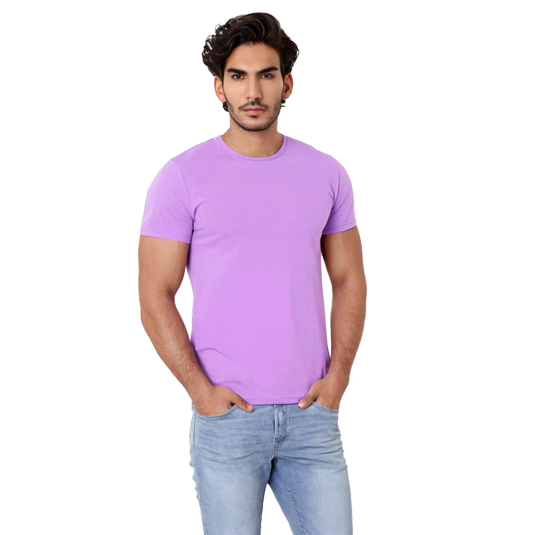 Men’s Lofer Aawara Lavender Color T-Shirt - Image 4
